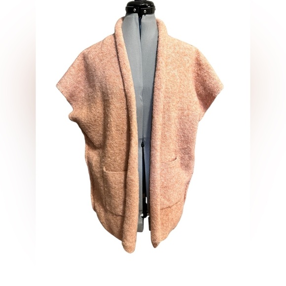 Kori Women’s Sz S/M Cardigan Open Boho Fisherman Peachy Pink - Picture 1 of 9